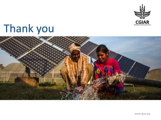 Biotech and innovative breeding for the new Agri-Food System CGIAR Research Programs (CRPs)