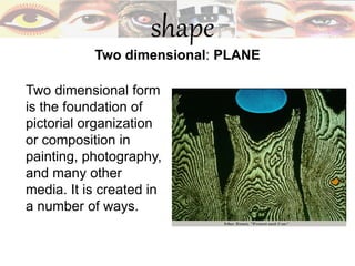 The visual elements of Art: SHAPE | PPT