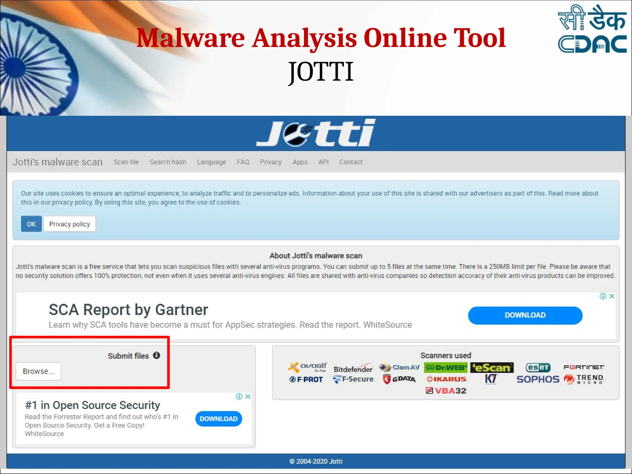 Malware Analysis Online Tool
JOTTI
 