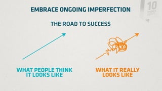 EMBRACE ONGOING IMPERFECTION

     THE ROAD TO SUCCESS
 