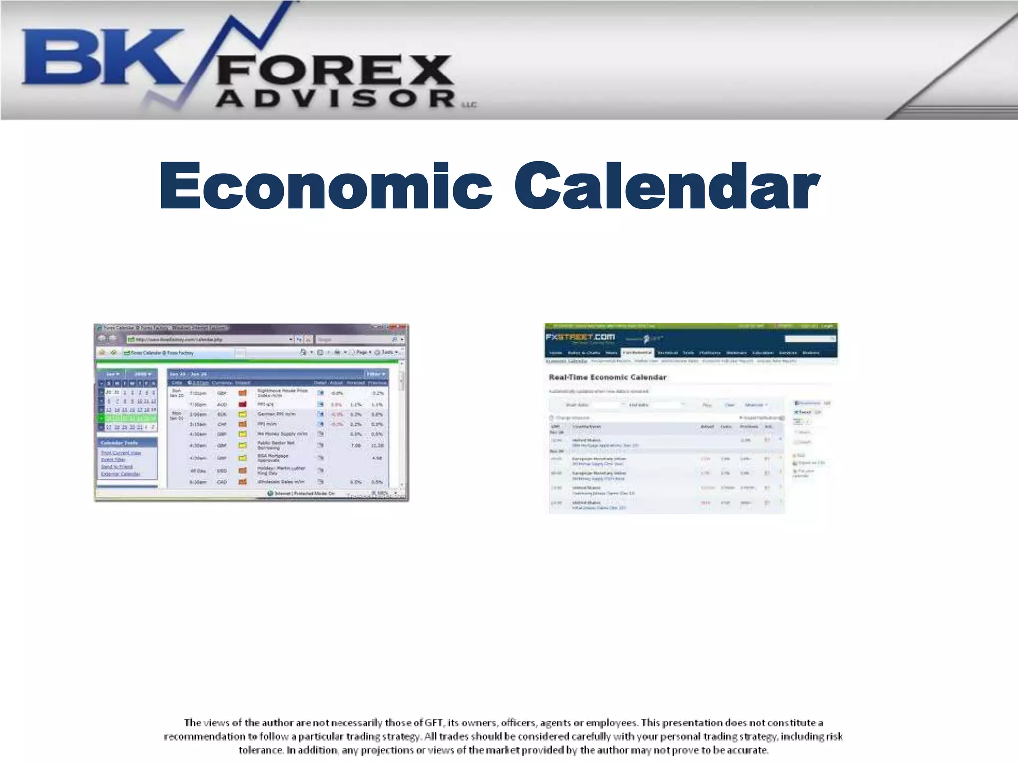 Economic Calendar
 