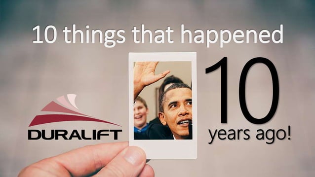 10 things that happened 10 years ago!