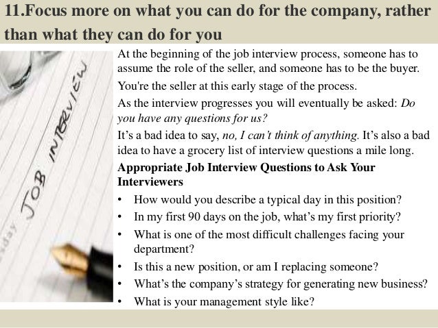 what to do after the interview