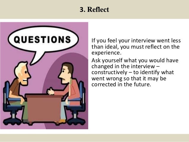 what to do after the interview