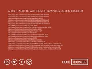 made with love by
WWW.DECKROOSTER.COM
Need help with your next presentation?
Talk to us
Click here
DECK ROOSTER
 