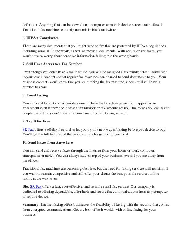 10 Things To Know About Online Faxing Services