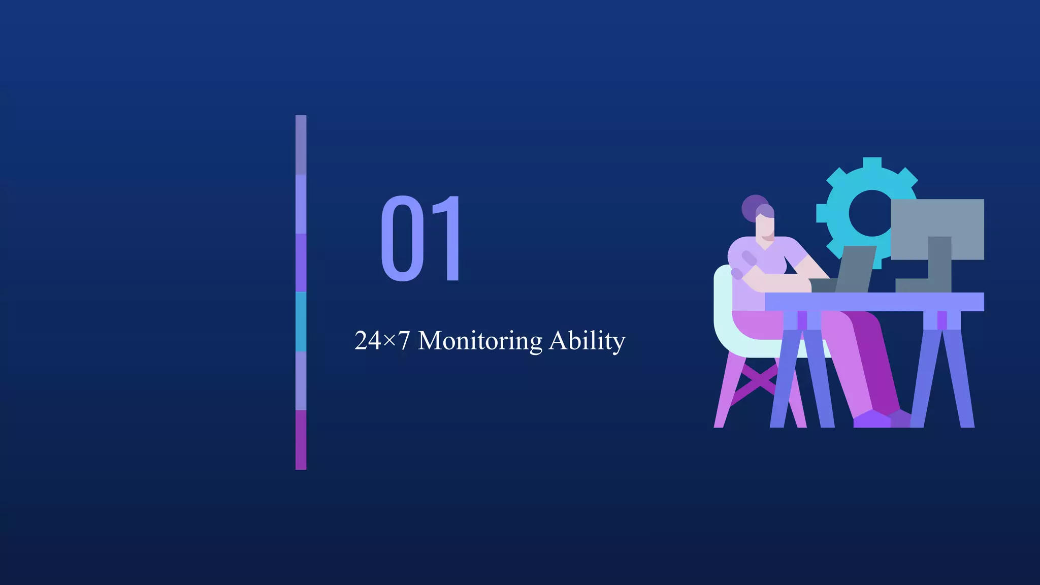 01
24×7 Monitoring Ability
 