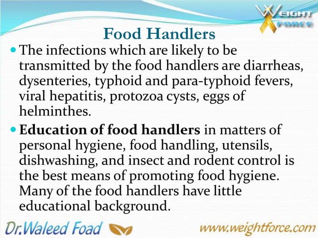 10th lecture, Personal hygiene of Food Handlers | PPTX | First Aid ...