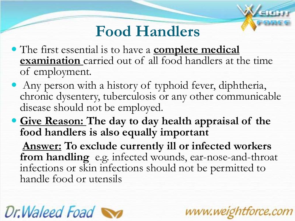 10th Lecture Personal Hygiene Of Food Handlers 10th-lecture-personal-hygiene-of-food-handlers