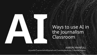 10 Tips for Using AI in the Classroom - SIPA | PPTX
