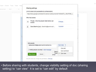10 tips google docs in the classroom | PPT