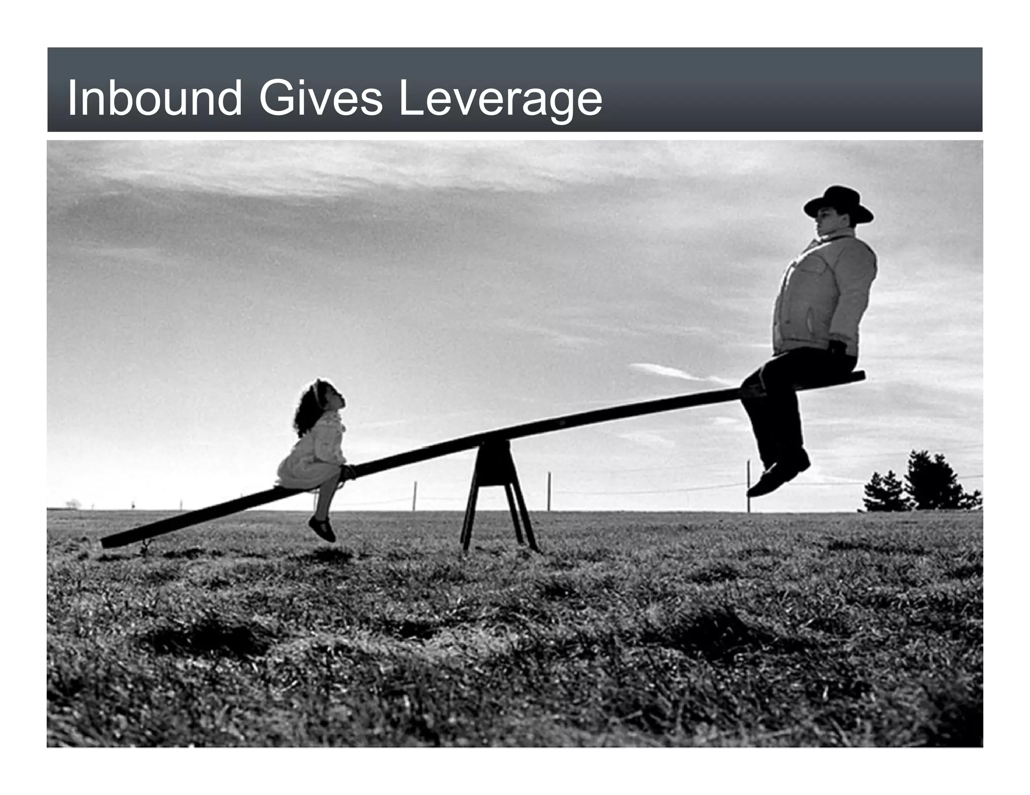 Inbound Gives Leverage




8
 