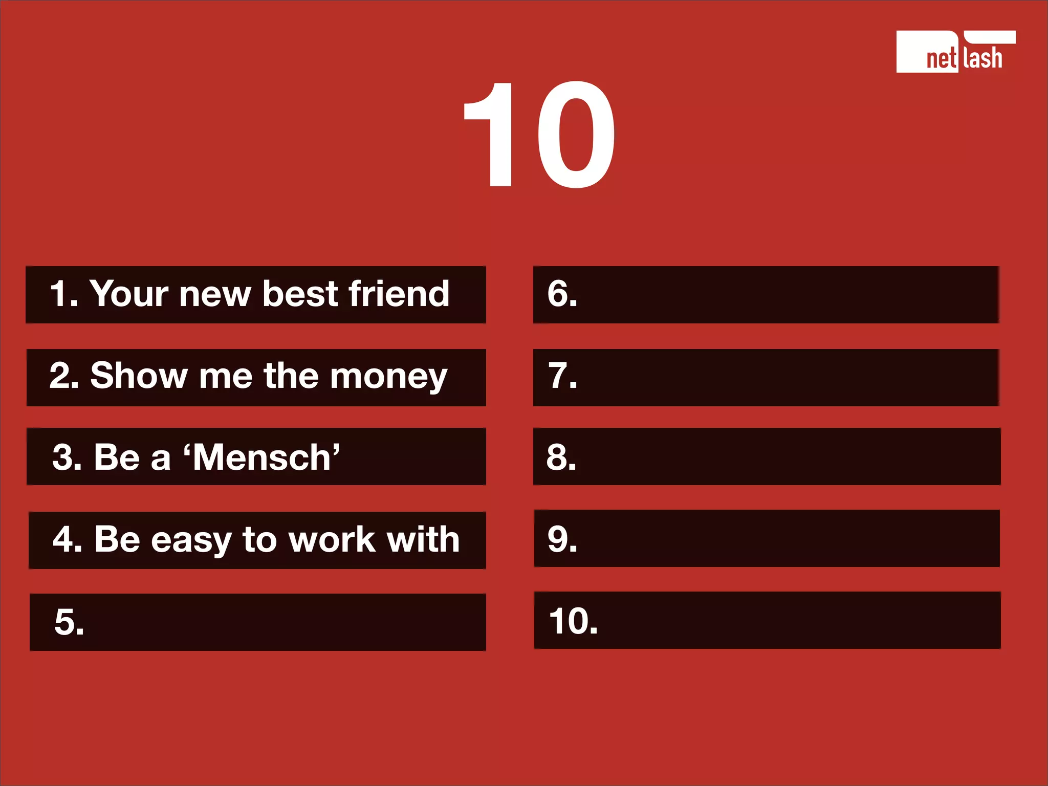 10 tips for starting entrepreneurs