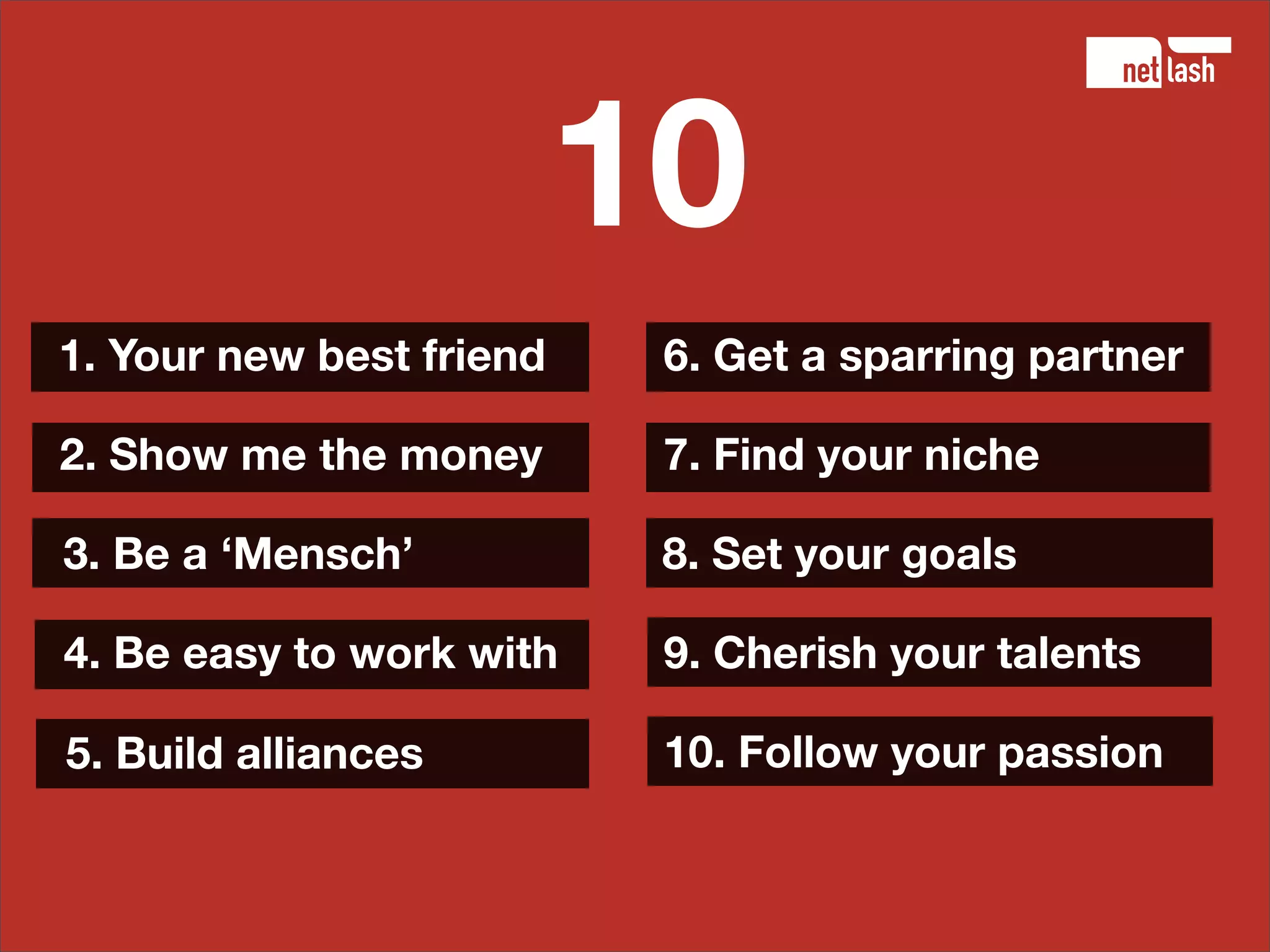10 tips for starting entrepreneurs