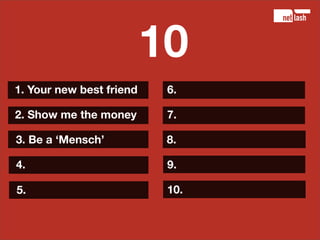 10 tips for starting entrepreneurs