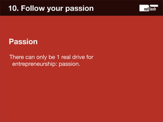 10 tips for starting entrepreneurs