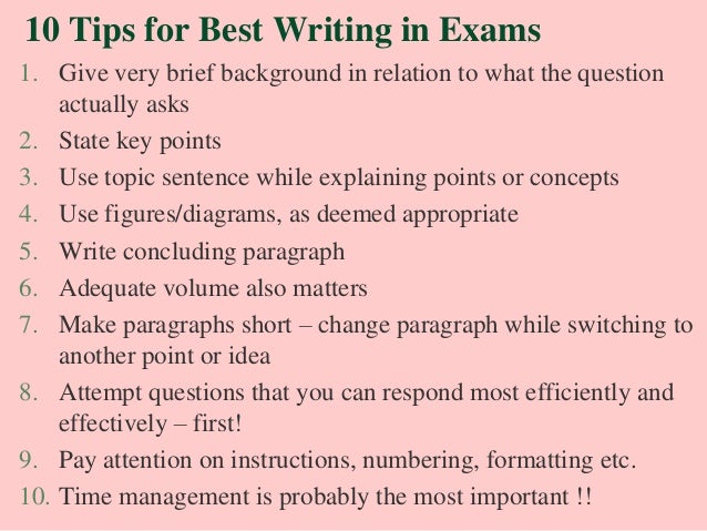 Essay writing test sample picture