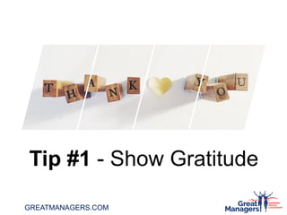 10 tips for creating a positive workplace | PDF