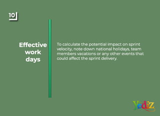 10 tips for effective agile sprint planning