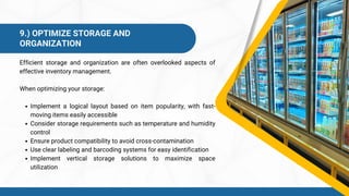 inventory management guide for caterers: streamline... 10 Tips for Effective Inventory Management in Food and Beverage ...