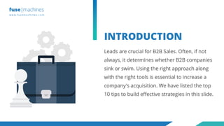 10 Tips for Effective Lead Generation | PDF