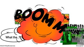 @koenighotze#WJAX #10TipsMicroservices
Customer AccountCredit
Auth
No problem!
What the..?!?
 