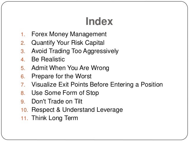 10 Forex Money Management Tips - 