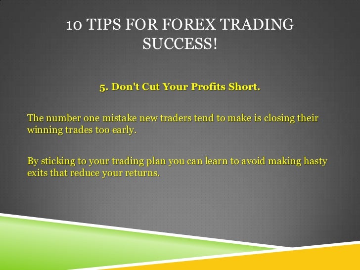 Successful forex traders secrets