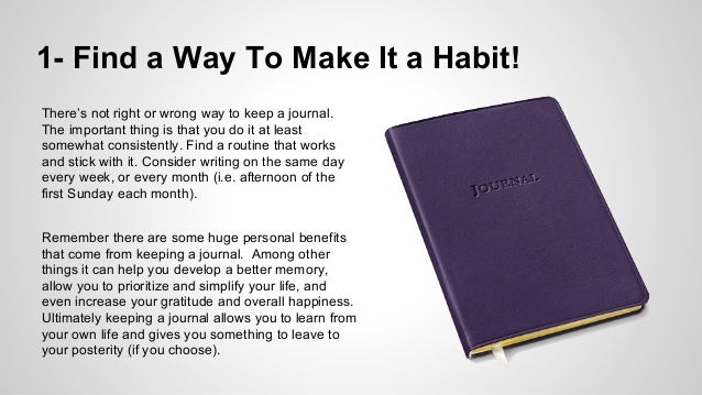 Keeping An Online Journal Keeping An Online Journal