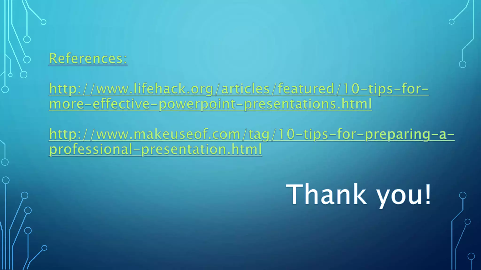 10 tips for more effective power point presentations PPT