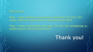 10 tips for more effective power point presentations