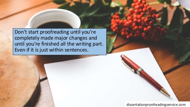 Dissertation proofreading service techniques