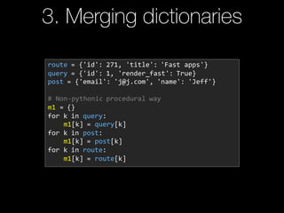 10 Tips for Writing Pythonic Code by Michael Kennedy | PPT