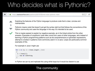10 Tips for Writing Pythonic Code by Michael Kennedy | PPT