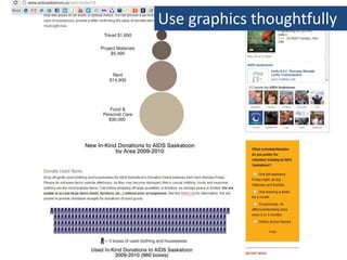 Use graphics thoughtfully
 