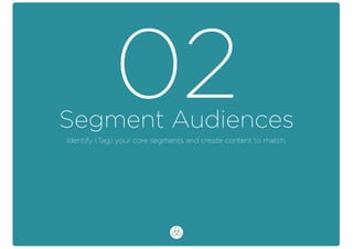 Segment Audiences
02Identify (Tag) your core segments and create content to match.
 