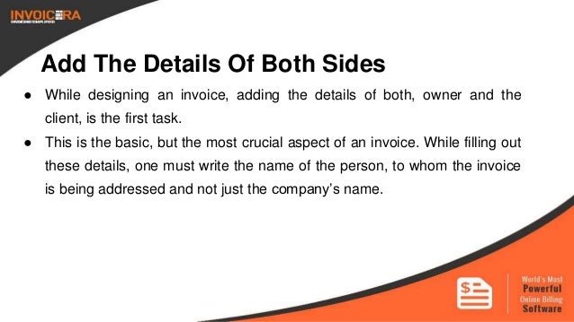 how do you write an invoice