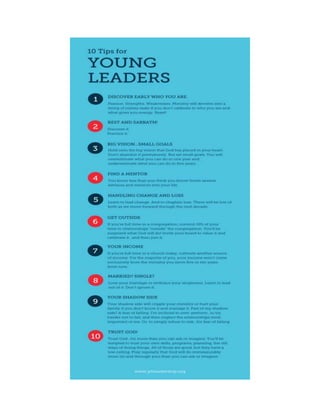 10 Tips for Young Leaders