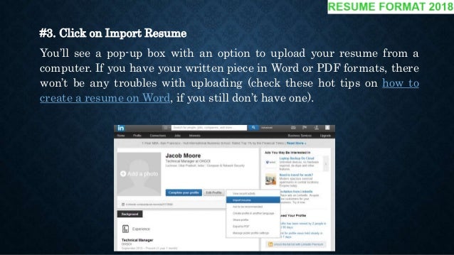 10 tips how to add resume to linkedin