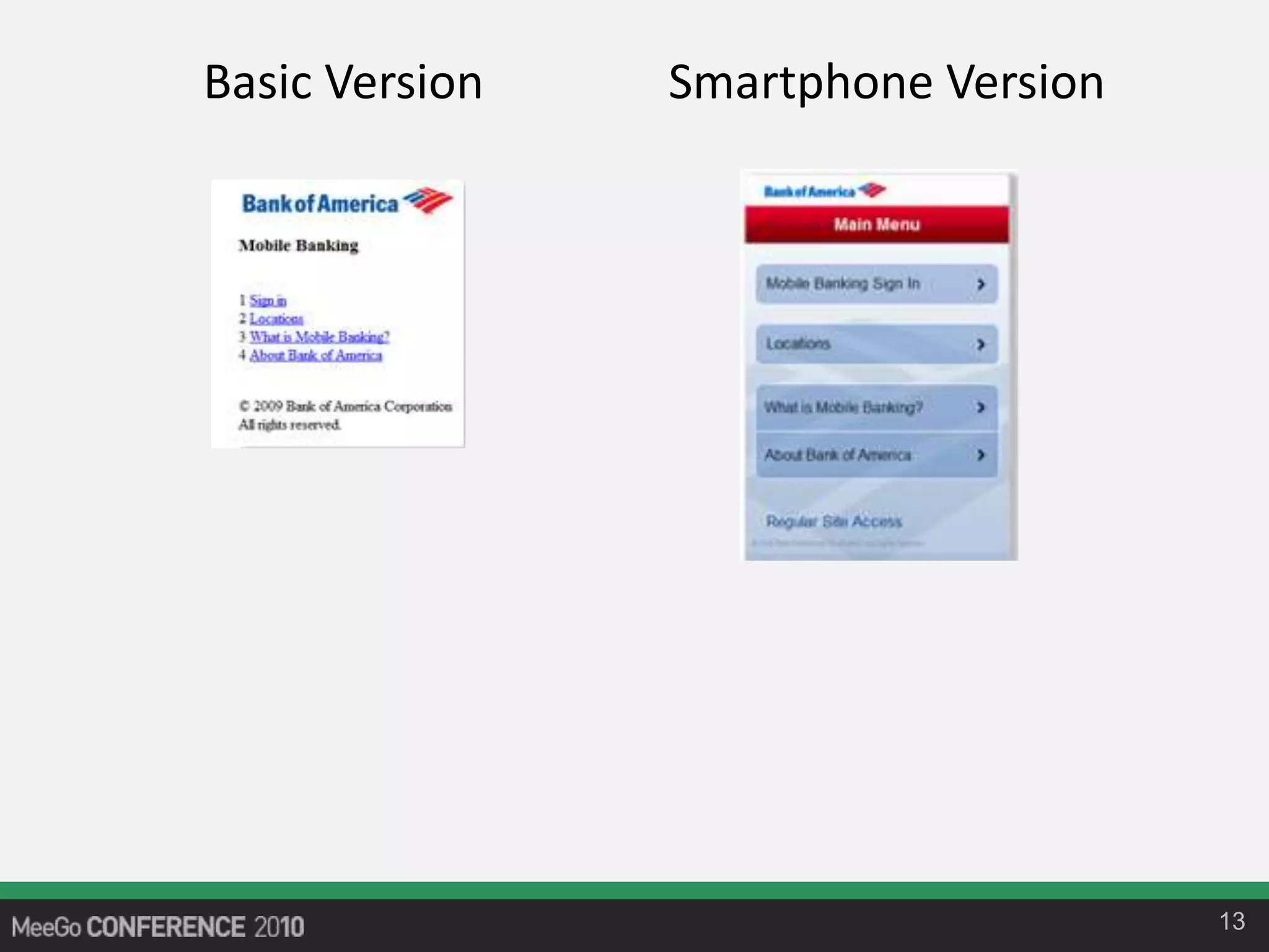 13
Basic Version Smartphone Version
 