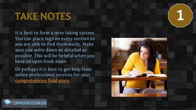Comprehensive exam and dissertation services