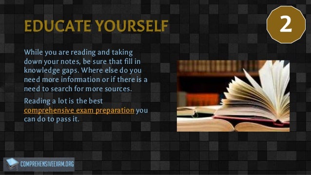 Comprehensive exam and dissertation services