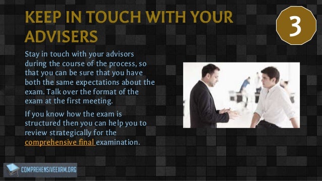 Comprehensive exam and dissertation services vs