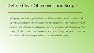 Setting Clear Objectives Project Project Management Tips for Humanitarian and NGOs projects (2025 Guide ...