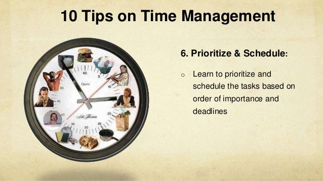 10 powerful tips for time management 10 tips for time management