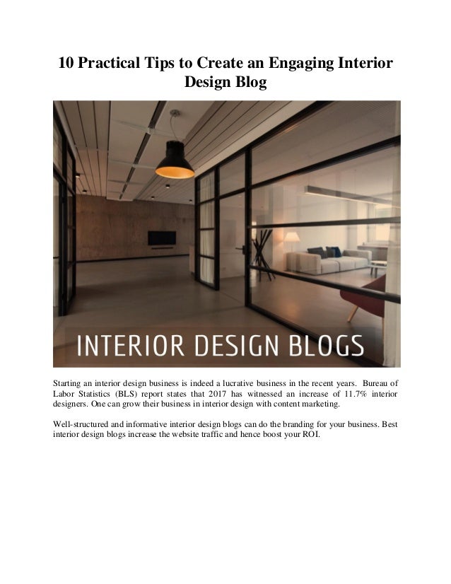 10 Tips To Creating An Engaging Interior Design Blog