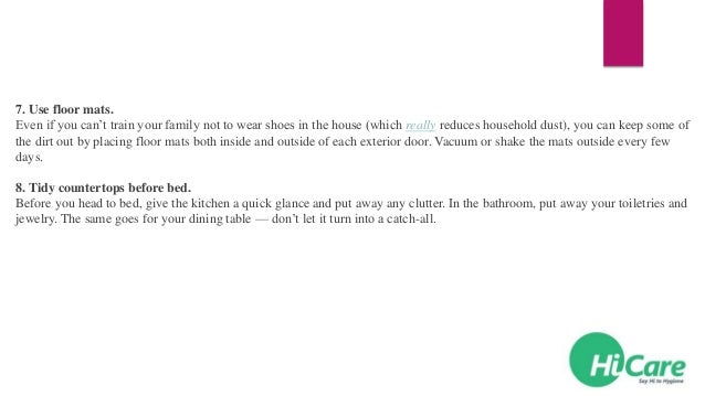 10 Tips To Keeping A Clean House