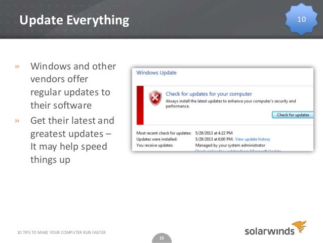 how to make a computer program run faster how to make a computer program run faster