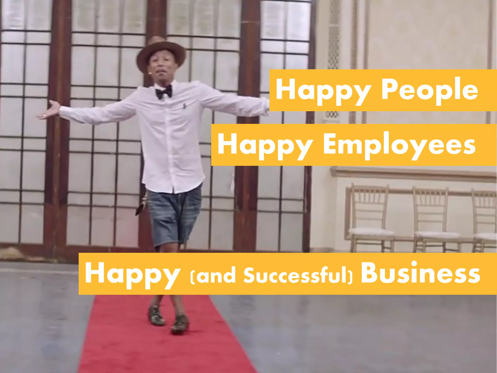 Happy People
Happy (and Successful) Business
Happy Employees
 