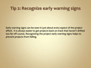 10 tips to rescue a problem project | PPTX